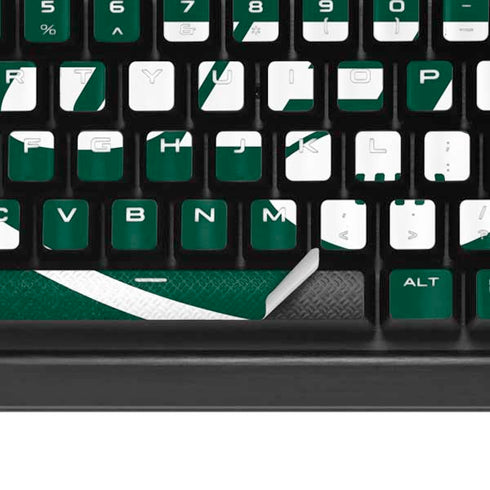 NFL New York Jets Distressed K95 RGB PLATINUM Mechanical Gaming Keyboard Skin