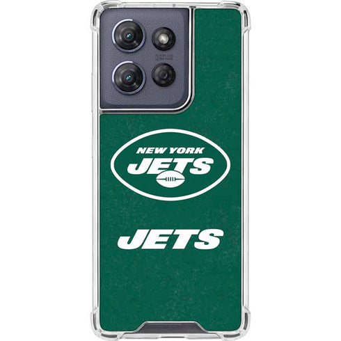 NFL New York Jets Distressed Moto G Power 5G (2025) Clear Case