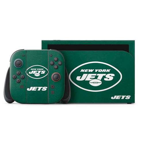 NFL New York Jets Distressed Nintendo Switch 2 (2025) with Joy-Con Skin