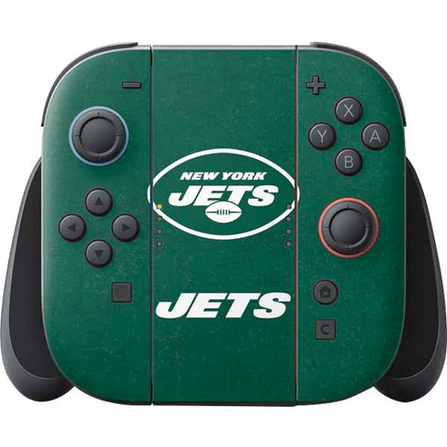 NFL New York Jets Distressed Nintendo Skins