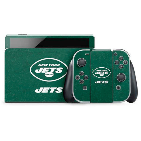 NFL New York Jets Distressed Nintendo Skins