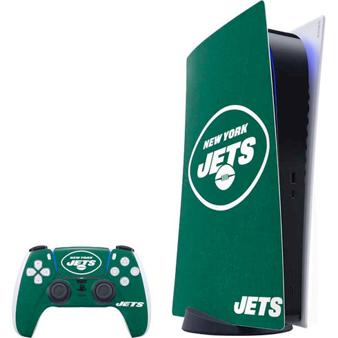 NFL New York Jets Distressed PlayStation PS5 Skins