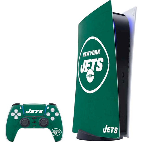 NFL New York Jets Distressed PlayStation PS5 Skins