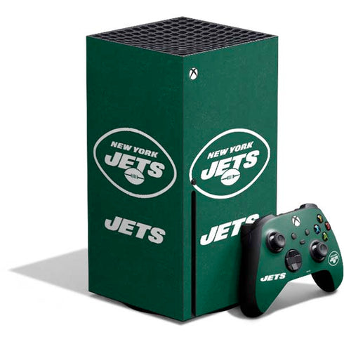 NFL New York Jets Distressed Xbox Series X Bundle Skin