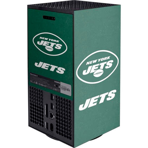 NFL New York Jets Distressed XBox Series X Digital Edition Console Skin