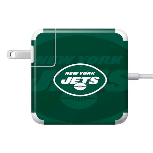 NFL New York Jets Double Vision 85W Power Adapter (15 and 17 inch MacBook Pro Charger) Skin