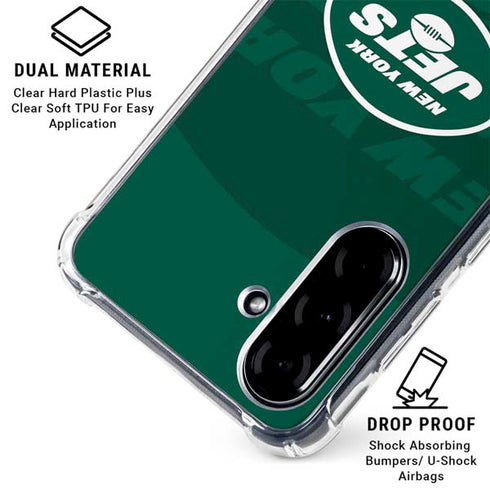 NFL New York Jets Double Vision Galaxy A36 5G Clear Case