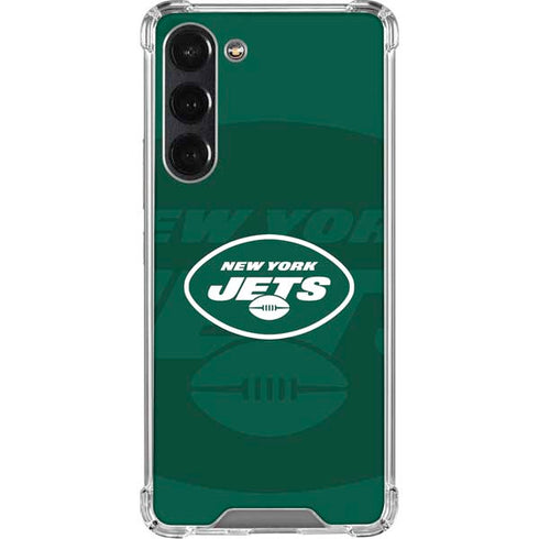 NFL New York Jets Double Vision Galaxy S24 FE Clear Case