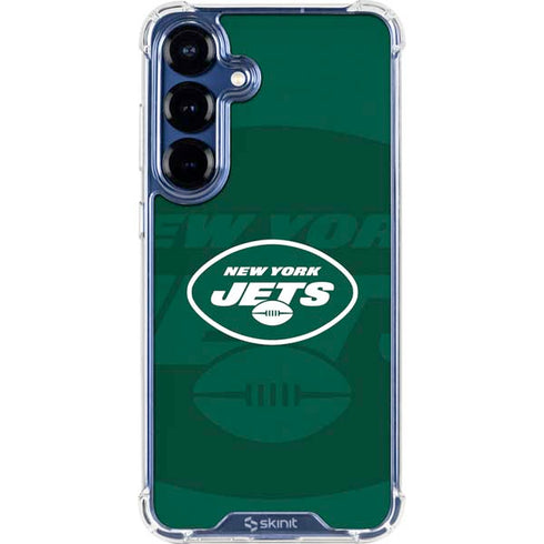 NFL New York Jets Double Vision Galaxy S25 Clear Case