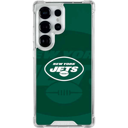 NFL New York Jets Double Vision Galaxy S25 Ultra Clear Case