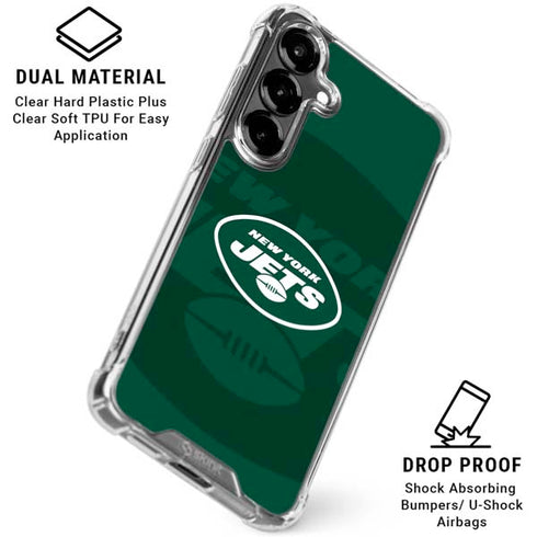 NFL New York Jets Double Vision Galaxy S26 Clear Case