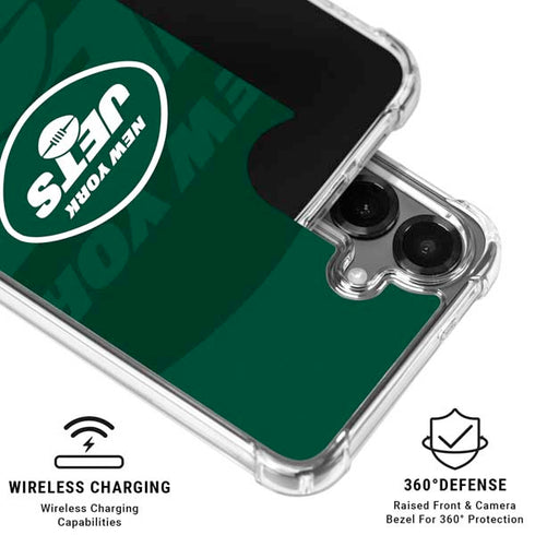 NFL New York Jets Double Vision Galaxy S26 Plus Clear Case