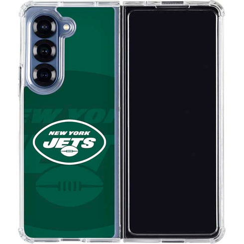 NFL New York Jets Double Vision Galaxy Z Fold6 Clear Case