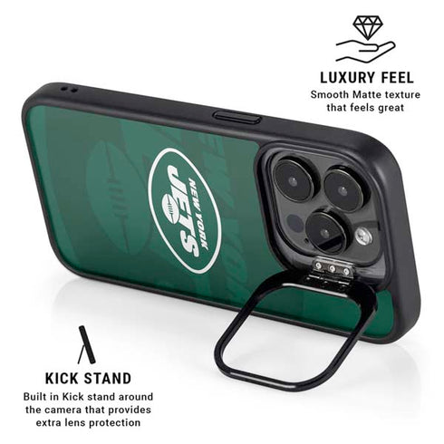 NFL New York Jets Double Vision iPhone 13 Pro Max Kickstand Case