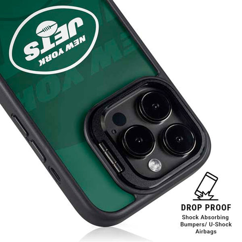 NFL New York Jets Double Vision iPhone 14 Pro Max Kickstand Case