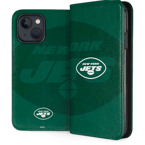 NFL New York Jets Double Vision iPhone 15 Plus Folio Case