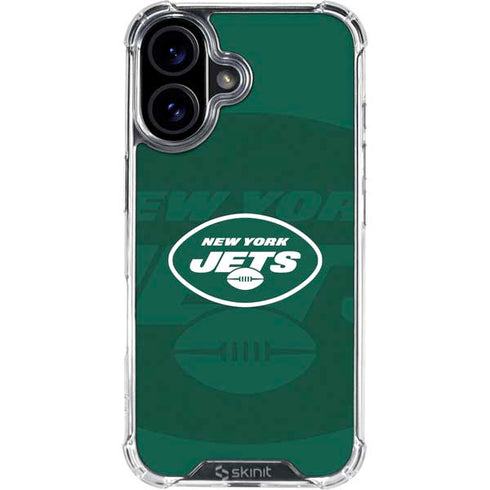 NFL New York Jets Double Vision iPhone 16 Clear Case