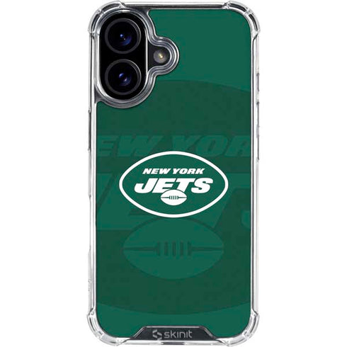 NFL New York Jets Double Vision iPhone 16 Plus Clear Case