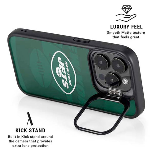 NFL New York Jets Double Vision iPhone 16 Pro Max Kickstand Case