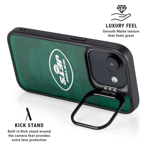 NFL New York Jets Double Vision iPhone 16e Kickstand Case