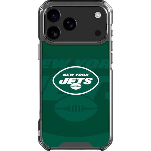 NFL New York Jets Double Vision iPhone 18 Pro Max Clear Case