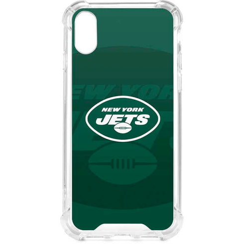 NFL New York Jets Double Vision iPhone XS Clear Case