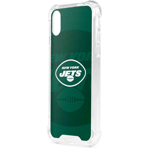 NFL New York Jets Double Vision iPhone XS Clear Case