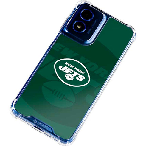 NFL New York Jets Double Vision Moto G 5G (2024) Clear Case