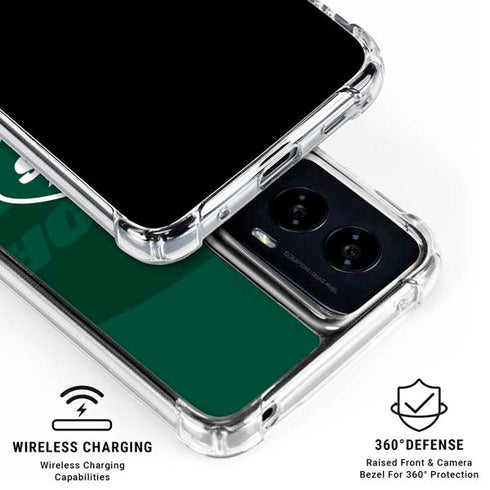NFL New York Jets Double Vision Moto G Power 5G (2024) Clear Case