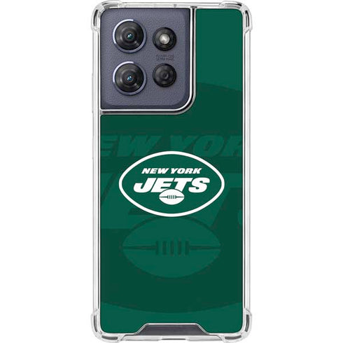 NFL New York Jets Double Vision Moto G Power 5G (2025) Clear Case