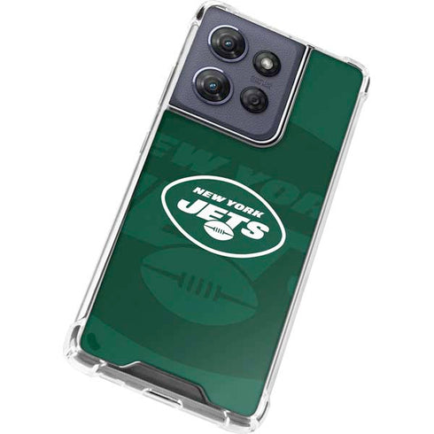 NFL New York Jets Double Vision Moto G Stylus 5G (2025) Clear Case