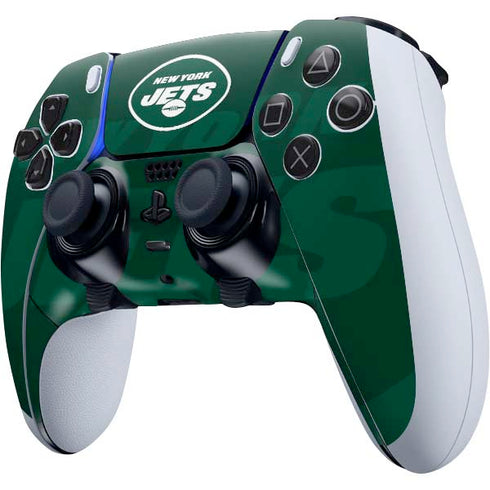 NFL New York Jets Double Vision PS5 DualSense Edge Pro Controller Skin