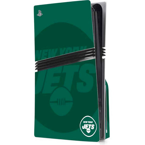NFL New York Jets Double Vision PS5 Pro Disk Console Skin
