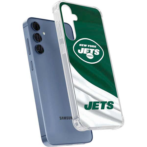 NFL New York Jets Galaxy A55 5G Clear Case