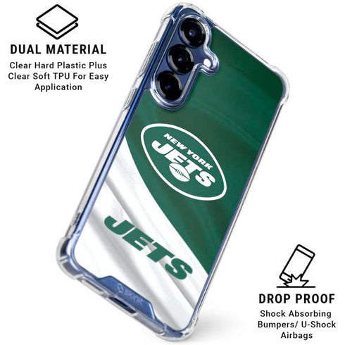 NFL New York Jets Galaxy S25 FE Clear Case