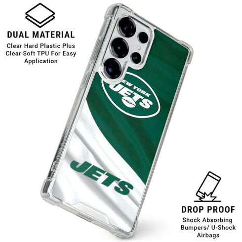 NFL New York Jets Galaxy S25 Ultra Clear Case