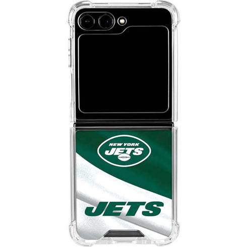 NFL New York Jets Galaxy Z Flip6 Clear Case