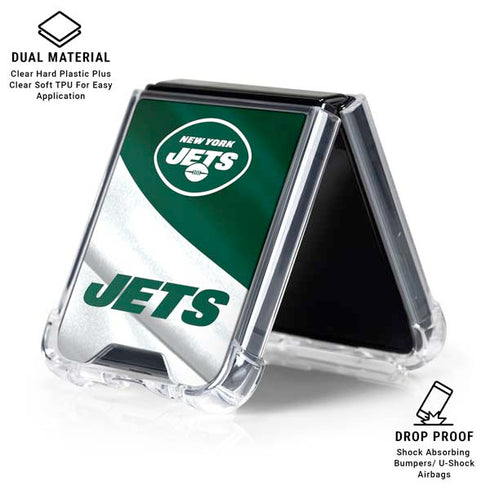 NFL New York Jets Galaxy Z Flip6 Clear Case