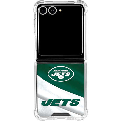 NFL New York Jets Galaxy Z Flip7 Clear Case