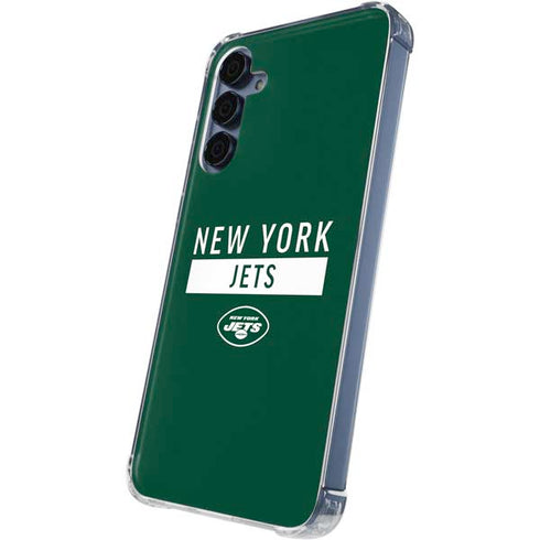 NFL New York Jets Green Performance Series Galaxy A35 5G Clear Case