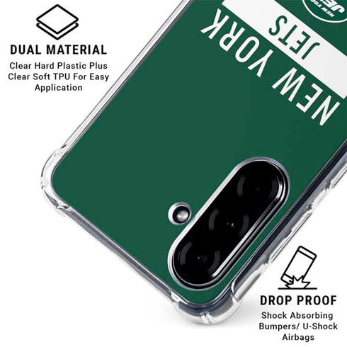 NFL New York Jets Green Performance Series Galaxy A36 5G Clear Case