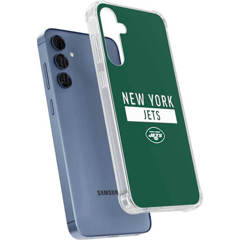 NFL New York Jets Green Performance Series Galaxy A55 5G Clear Case