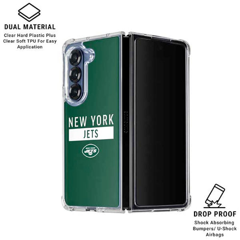 NFL New York Jets Green Performance Series Galaxy Z Fold6 Clear Case
