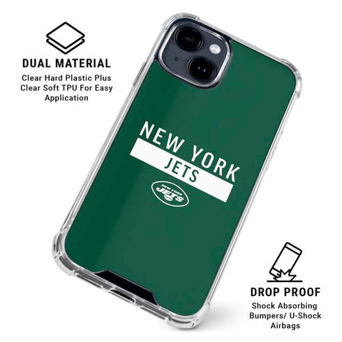 NFL New York Jets Green Performance Series iPhone 15 Clear Case