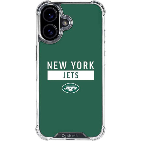 NFL New York Jets Green Performance Series iPhone 16 Clear Case