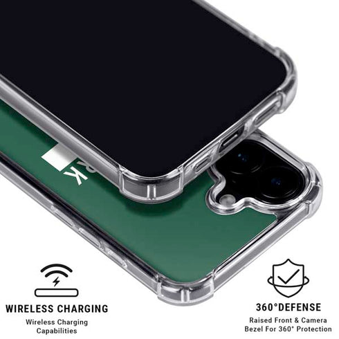 NFL New York Jets Green Performance Series iPhone 16 Clear Case