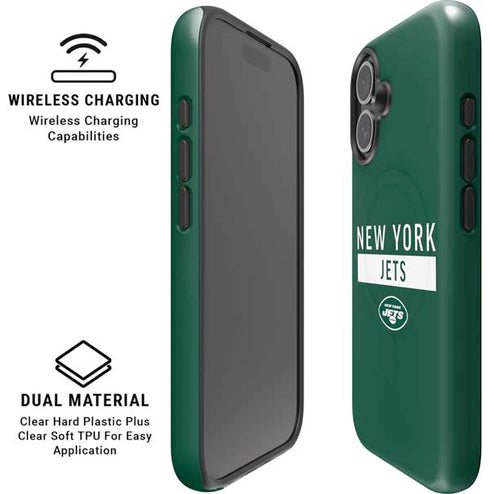 NFL New York Jets Green Performance Series iPhone 16 Magsafe Impact Case