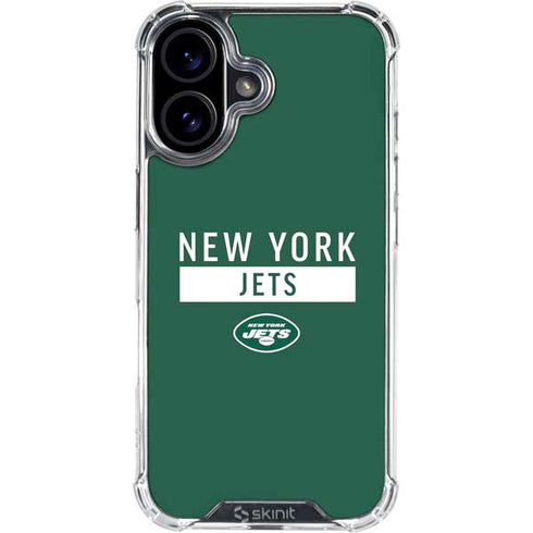 NFL New York Jets Green Performance Series iPhone 16 Plus Clear Case
