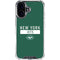 NFL New York Jets Green Performance Series iPhone 16 Plus Clear Case
