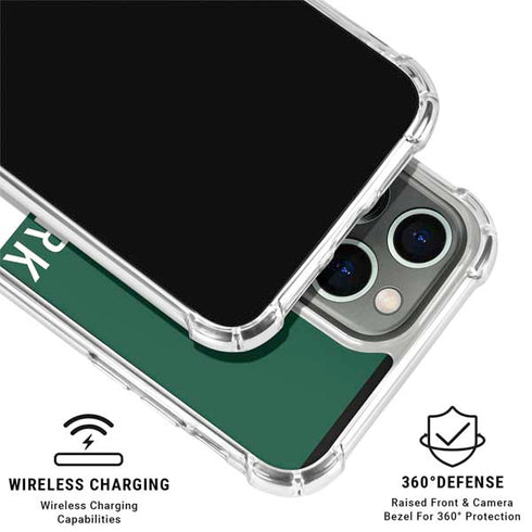 NFL New York Jets Green Performance Series iPhone 16 Pro Clear Case